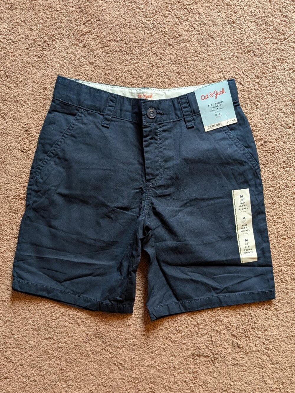 Cat & Jack Shorts Boys Size 8 Medium Blue Brown Grey - Picture 4 of 9